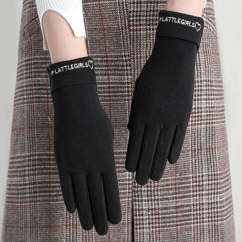 Women's Basic Simple Style Solid Color Gloves