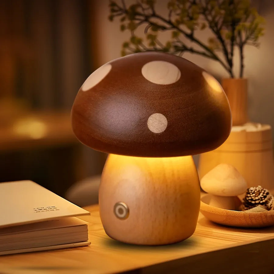 Novelty Mushroom solid wood Lighting Accessories