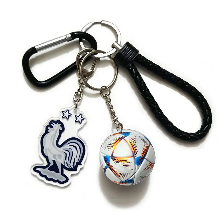 Streetwear Letter Football Acrylic + Plastic Plastic Unisex Spring Ring Trigger Clasp Closure Keychain