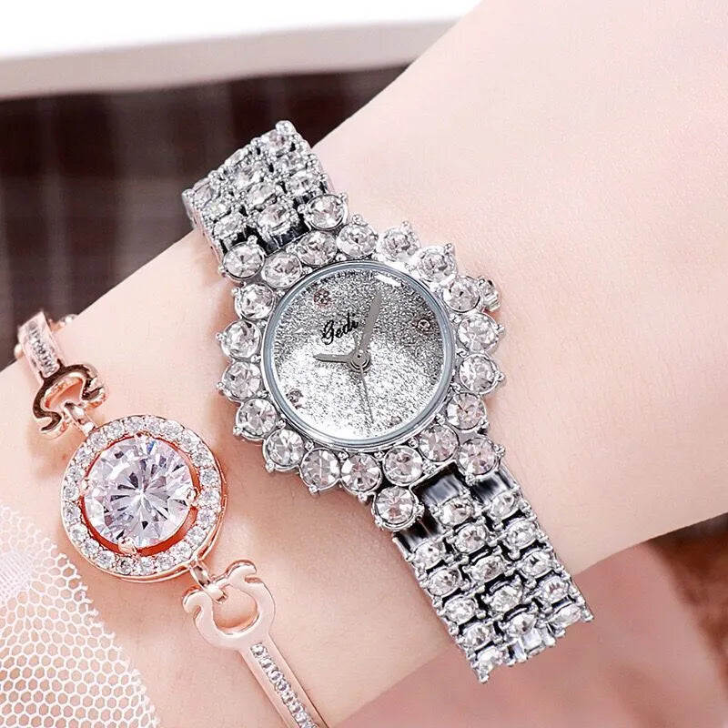 Elegant Streetwear Geometric Jewelry Buckle Quartz Watch Women's Watches