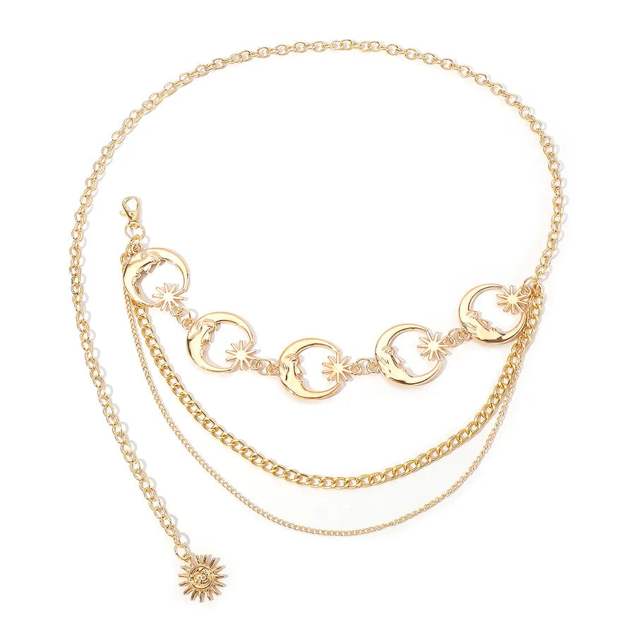 Simple Style Classic Style Solid Color Iron Wholesale Waist Chain