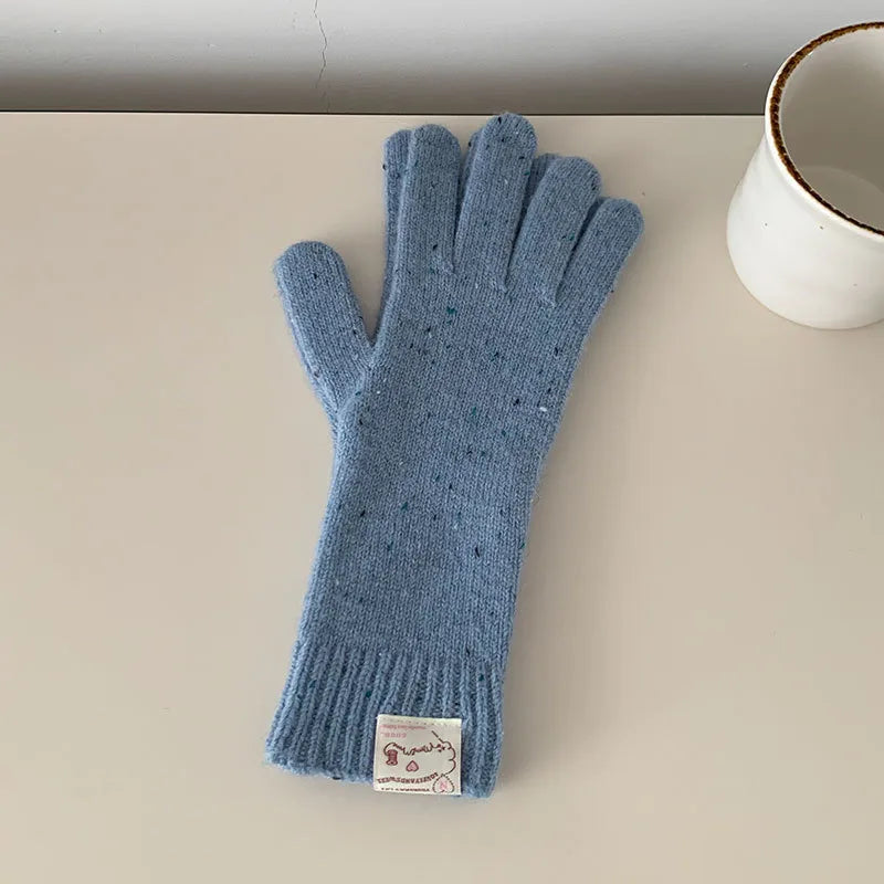 Women's Sweet Classic Style Solid Color Gloves