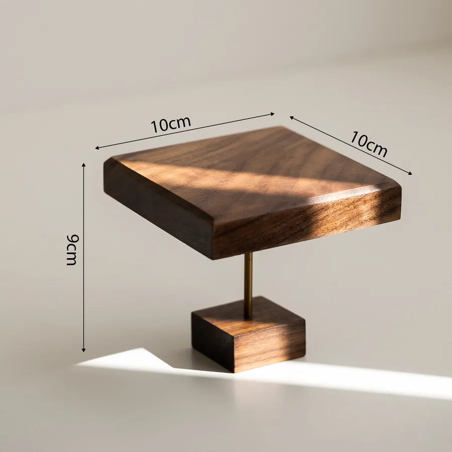 Solid Wood Jewelry Display Stand Ear Cuff Storage Tray Nordic Style Wooden Plate For Photographing And Arrangement Accessories