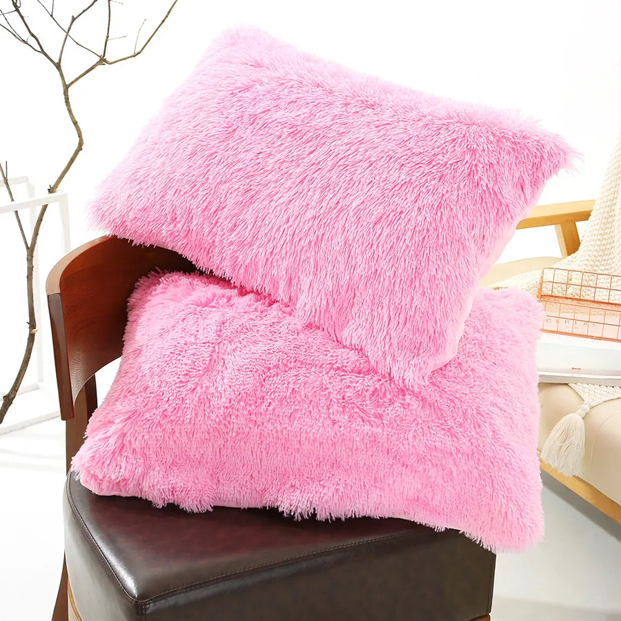 Casual Elegant Cute Solid Color Polyester Pillow Cases Bedding