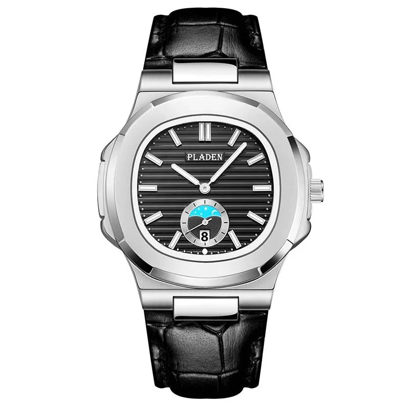 PLADEN Brand Watch hot Classic Men's High-end Fashion Business Stainless Steel Waterproof Quartz Watch