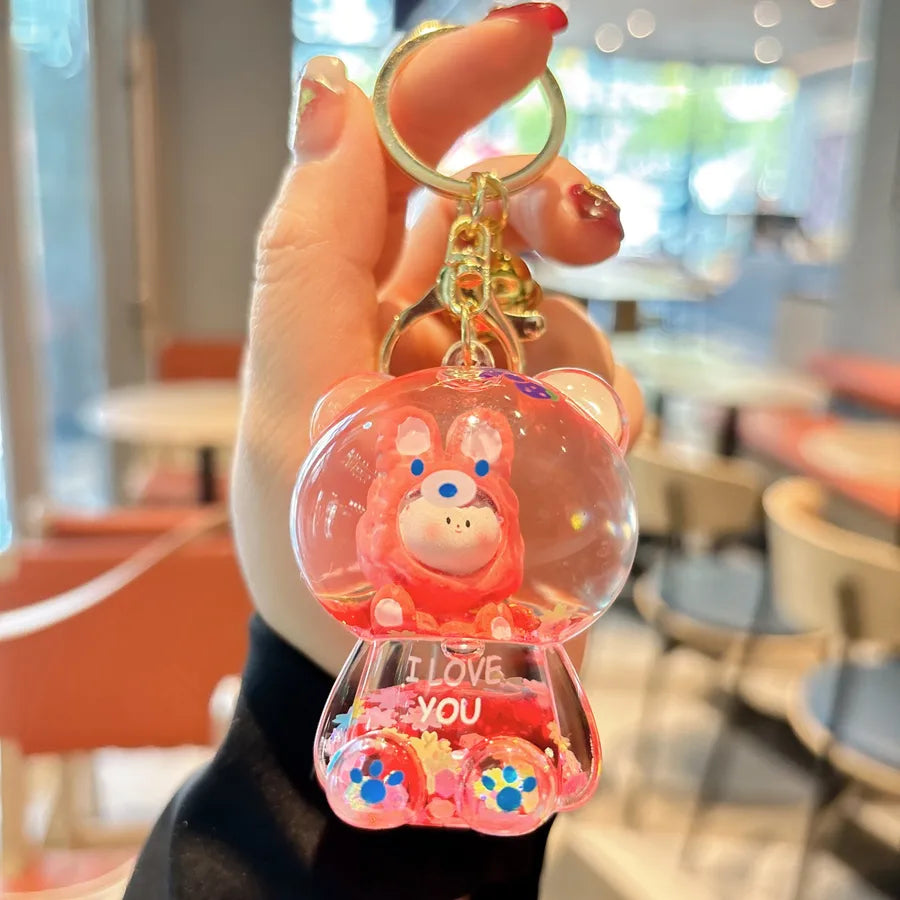 1 Piece Cute Cartoon Character Acrylic Unisex Bag Pendant Keychain