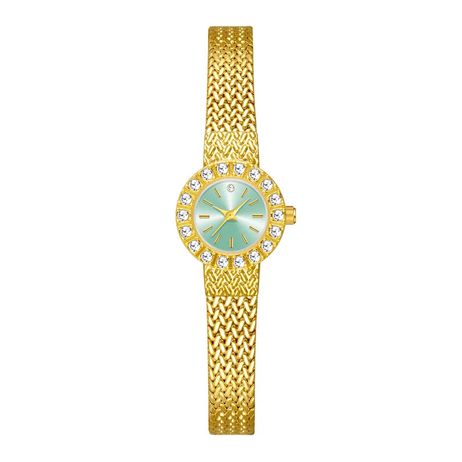 Casual Shiny Solid Color One Piece Buckle Quartz Watch