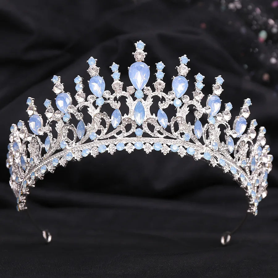 H1349  Bestselling Forest System Hair Accessories Headband Leaf Embedded Crystal Baroque Wedding Bride Vintage Crown