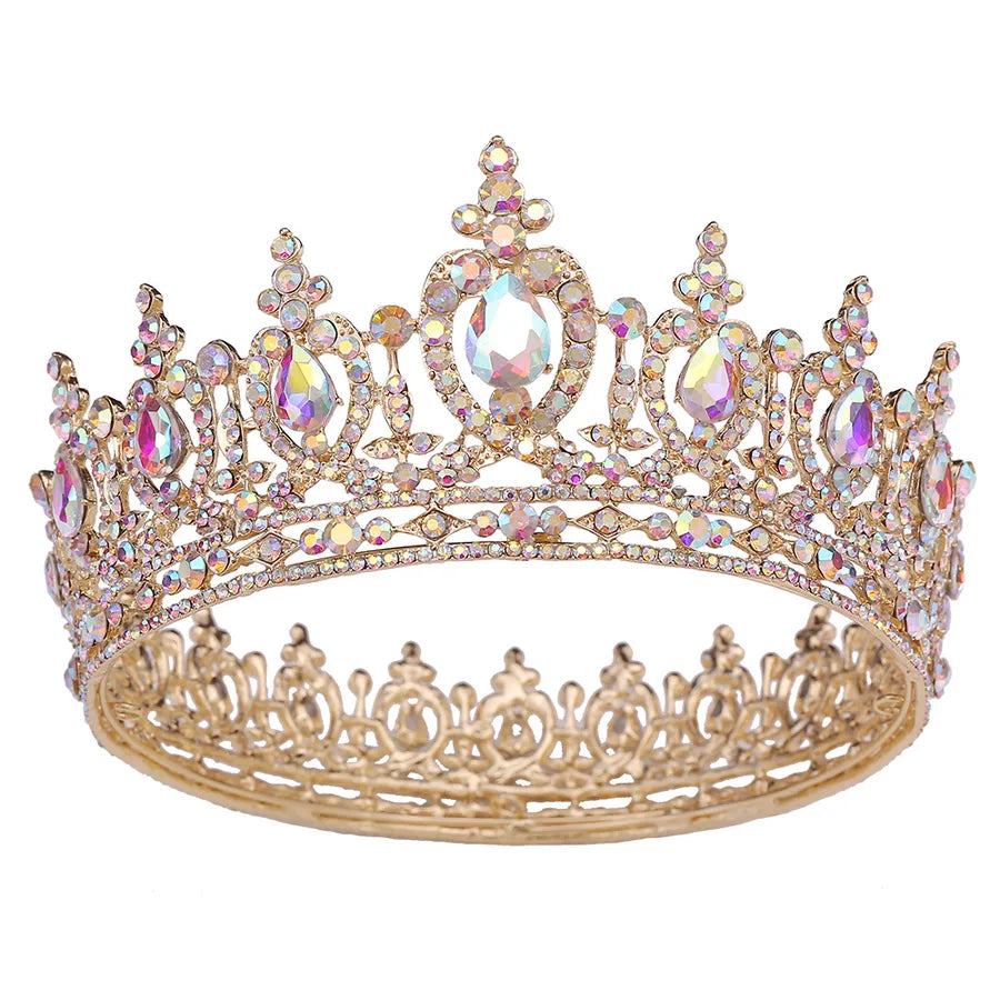 fashion crown alloy inlay crystal rhinestones crown 1 piece