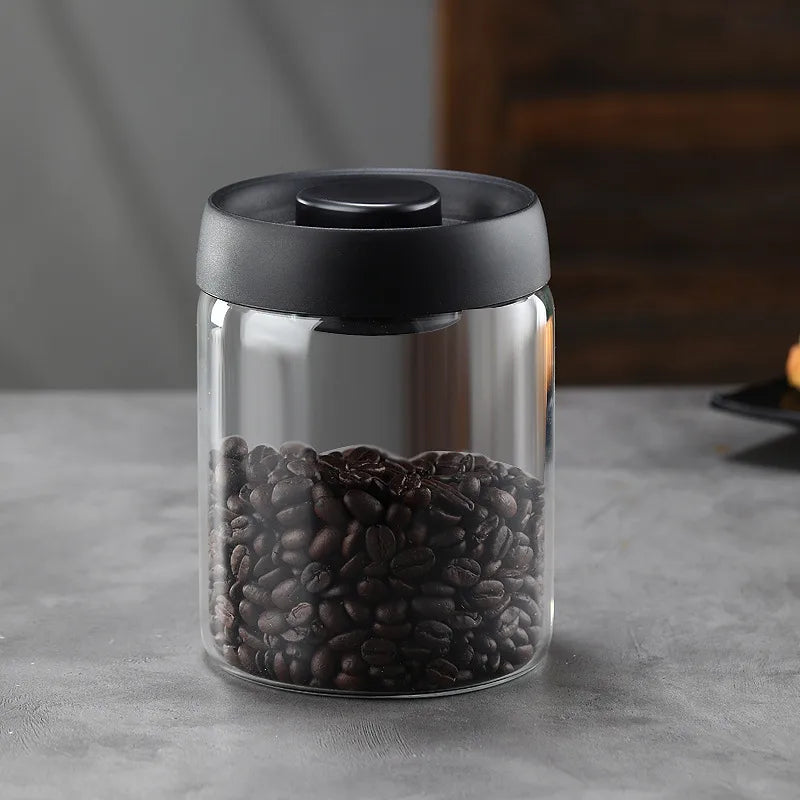 Simple Style Solid Color Glass Storage Container Box