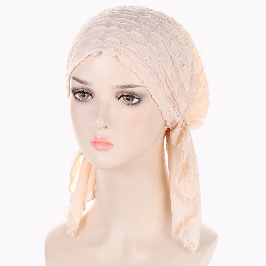 Women's Casual Classic Style Solid Color Polyester Hijab