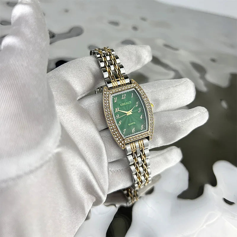 Simple Style Geometric One Piece Buckle Quartz Women's Watches
