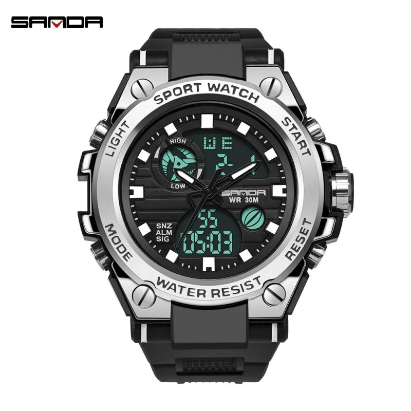modern style solid color electronic men's watches