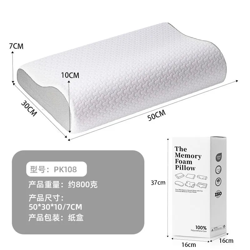 Side Sleeping Pillow Space Memory Foam Memory Pillow Cervical Pillow Core Cervical Pillow Neck Protection Sleep Pillow