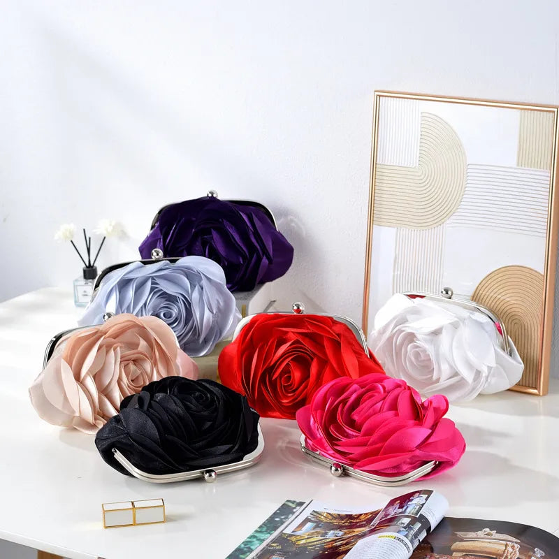 Elegant Floral Wedding Dress Handbag New Fashion QiPao Hanfu Bag Clutch Bag For Women Polyester Material Small Size