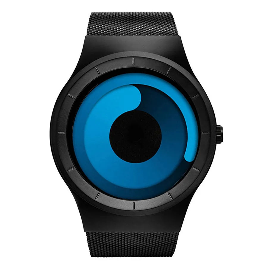 Sports Solid Color Single Folding Buckle Quartz Men's Watches