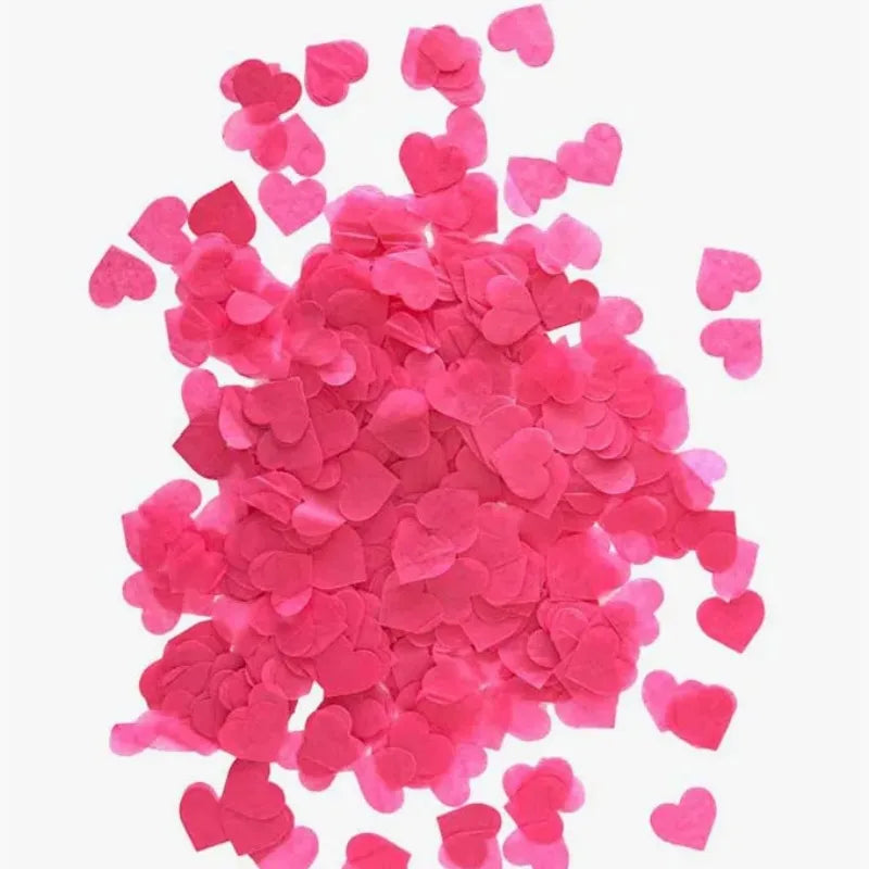 2.5cm heart-shaped love paper pieces Valentine's Day wedding venue hand-held throwing paper scraps transparent balloon filler