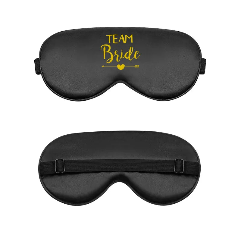 bride and bridesmaid artificial silk eye shield adjustable elastic wedding game bridesmaid gift