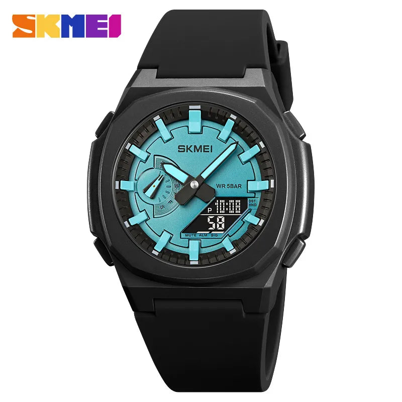sports solid color buckle electronic men's watches