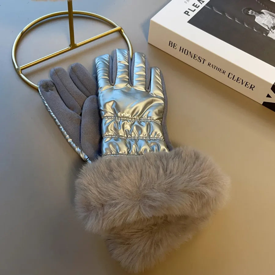 women's simple style solid color gloves 1 pair