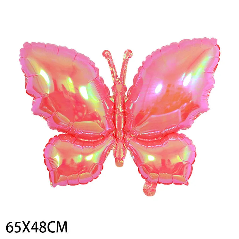 Birthday Casual Sweet Star Heart Shape Butterfly Aluminum Film Party Festival Balloons