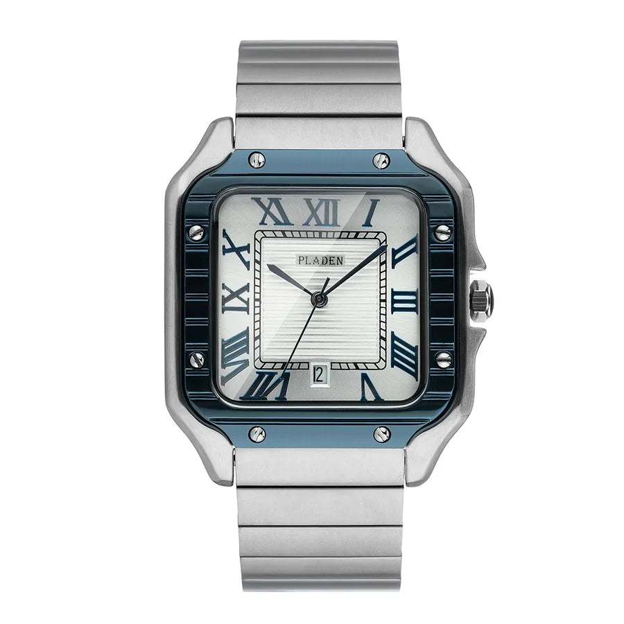 Fashion Geometric Butterfly Double Snap Quartz Men's Watches