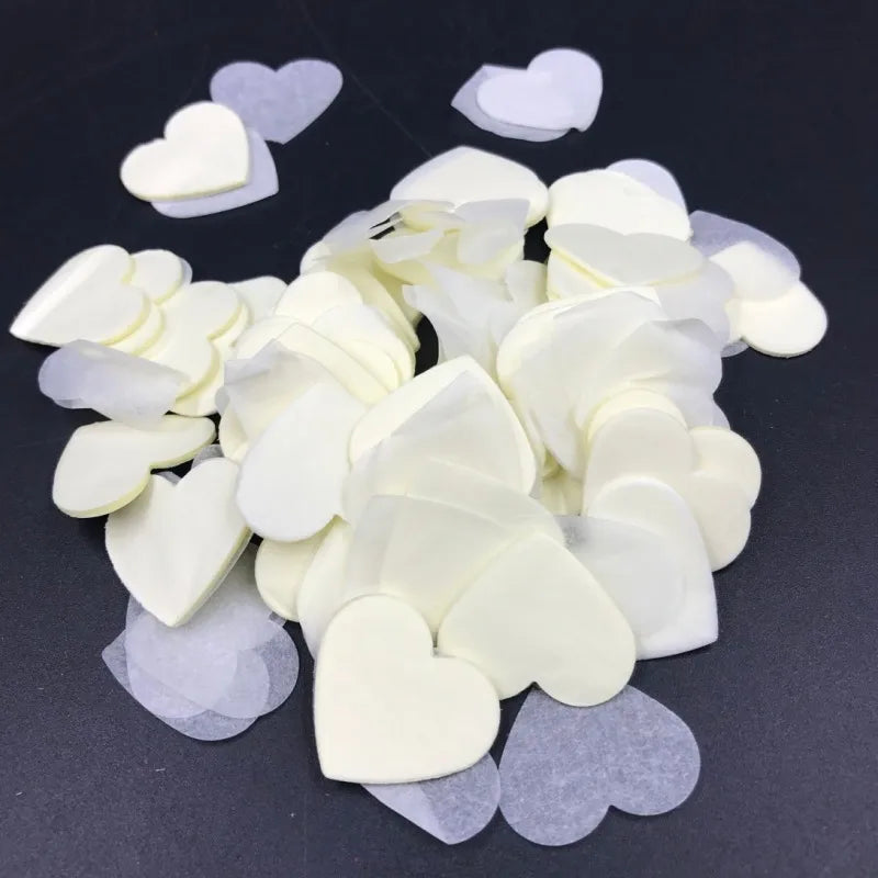 2.5cm heart-shaped love paper pieces Valentine's Day wedding venue hand-held throwing paper scraps transparent balloon filler