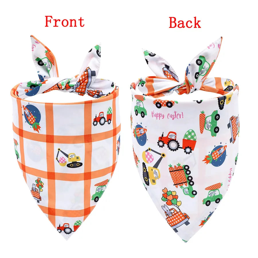Cute Polyester Easter Cartoon pet saliva towel