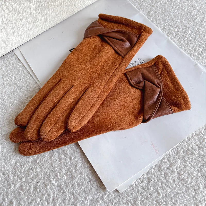 Women's Casual Elegant Solid Color Gloves