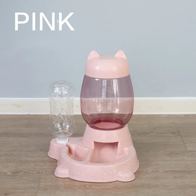 New cat feeder automatic water dispenser cat bowl pet water dispenser does not wet mouth anti-knock Pet Bowl