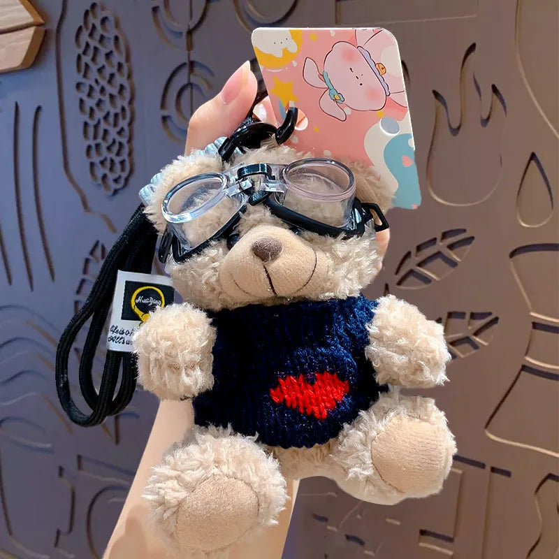 1 Piece Cute Bear Plush Unisex Bag Pendant Keychain