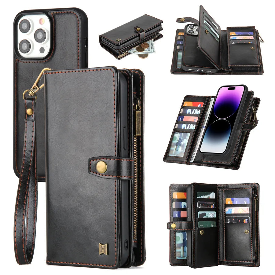 Pu Leather Solid Color Handmade Streetwear Phone Cases Phone Accessories