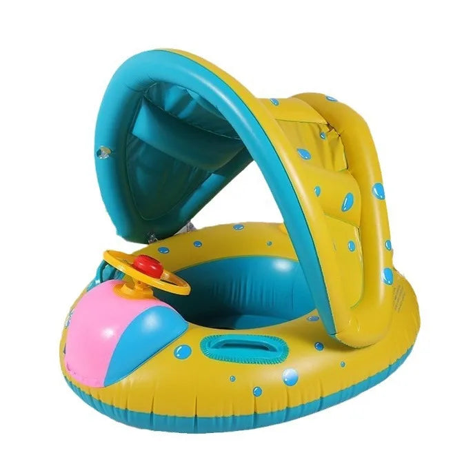 Cute Car Sunshade PVC Swim Ring Swimming Accessories 1 Piece