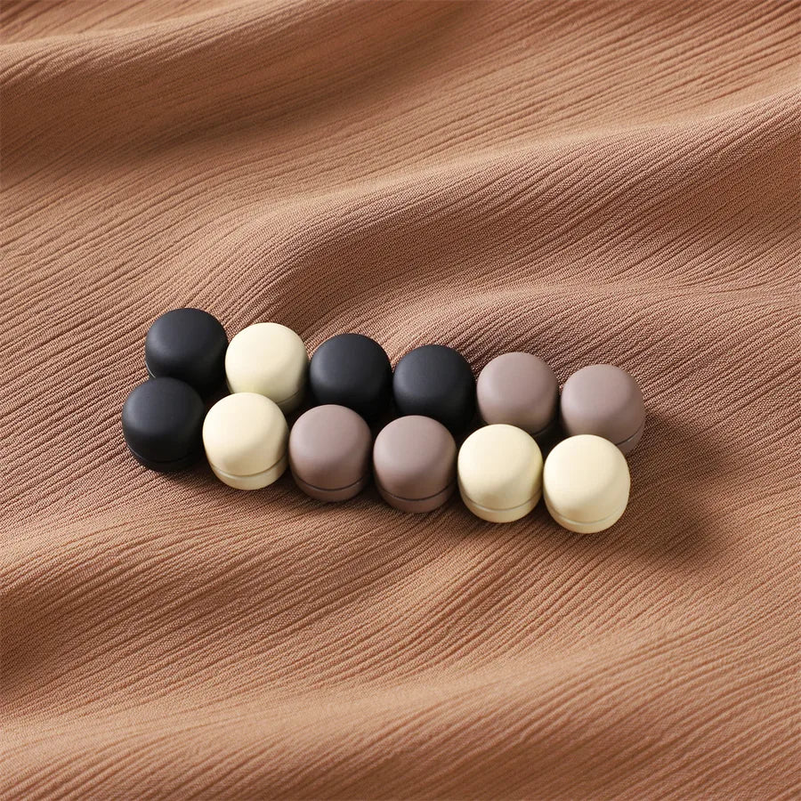 matte strong magnetic buckle women's round cufflinks scarf buckle 1 set