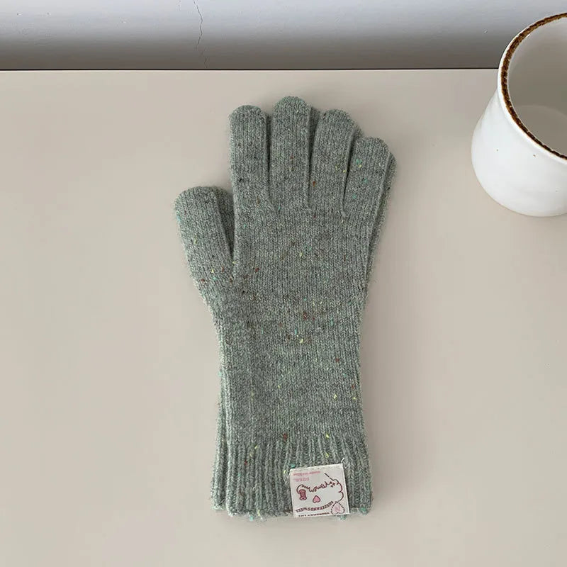 Women's Sweet Classic Style Solid Color Gloves
