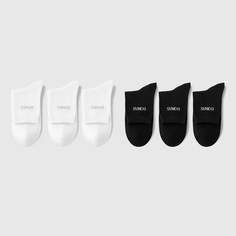 Bona Ness socks men's socks autumn cotton antibacterial men's socks stocking deodorant sweat-absorbent socks wholesale cotton