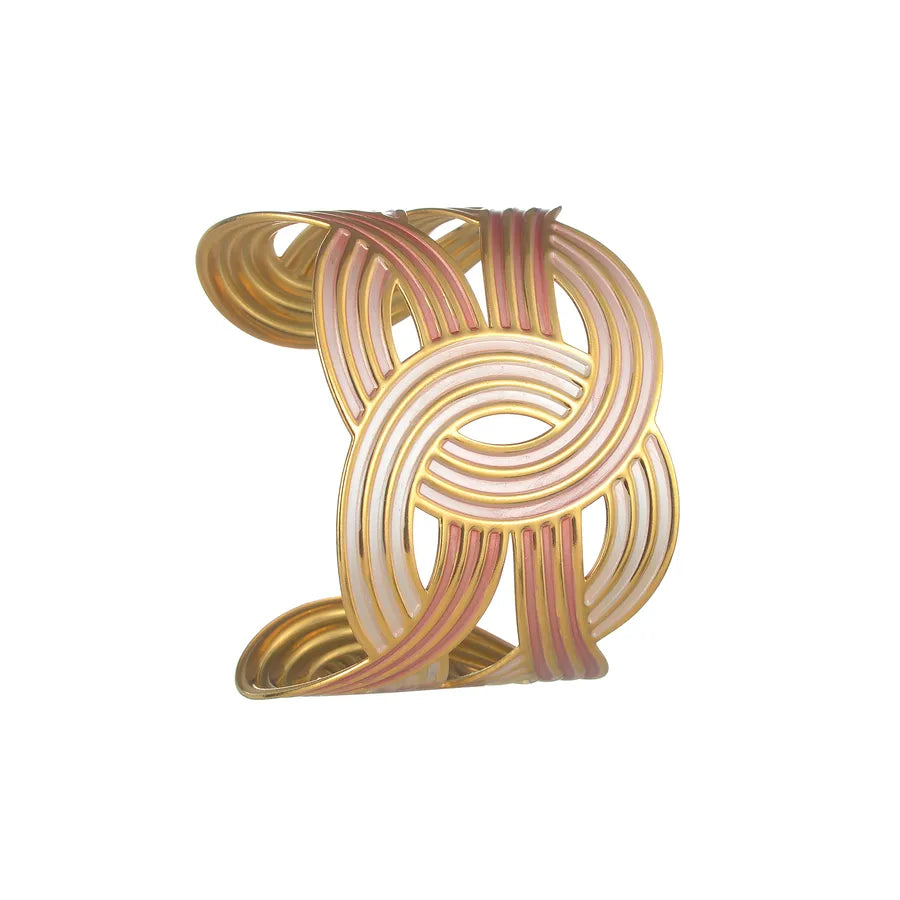 Classical Exaggerated Artistic Geometric 304 Stainless Steel Bangle In Bulk
