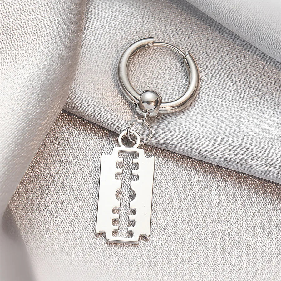 1 piece fashion geometric stainless steel alloy earrings