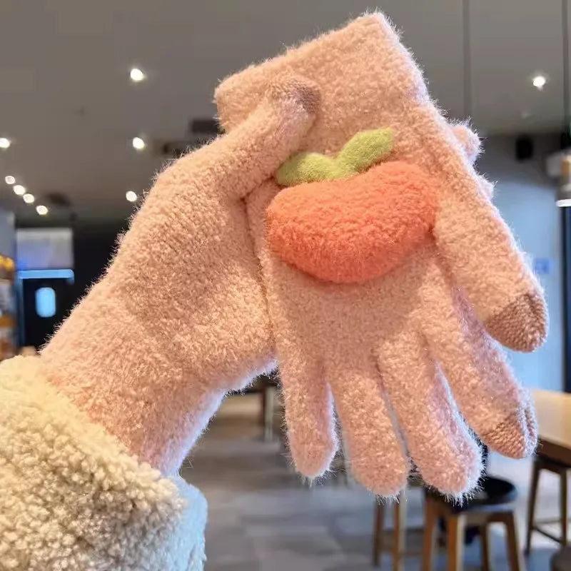 unisex simple style solid color gloves 1 set