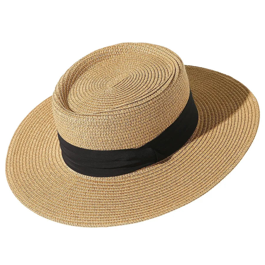 Women's Basic Hawaiian Vacation Solid Color Short Brim Sun Hat