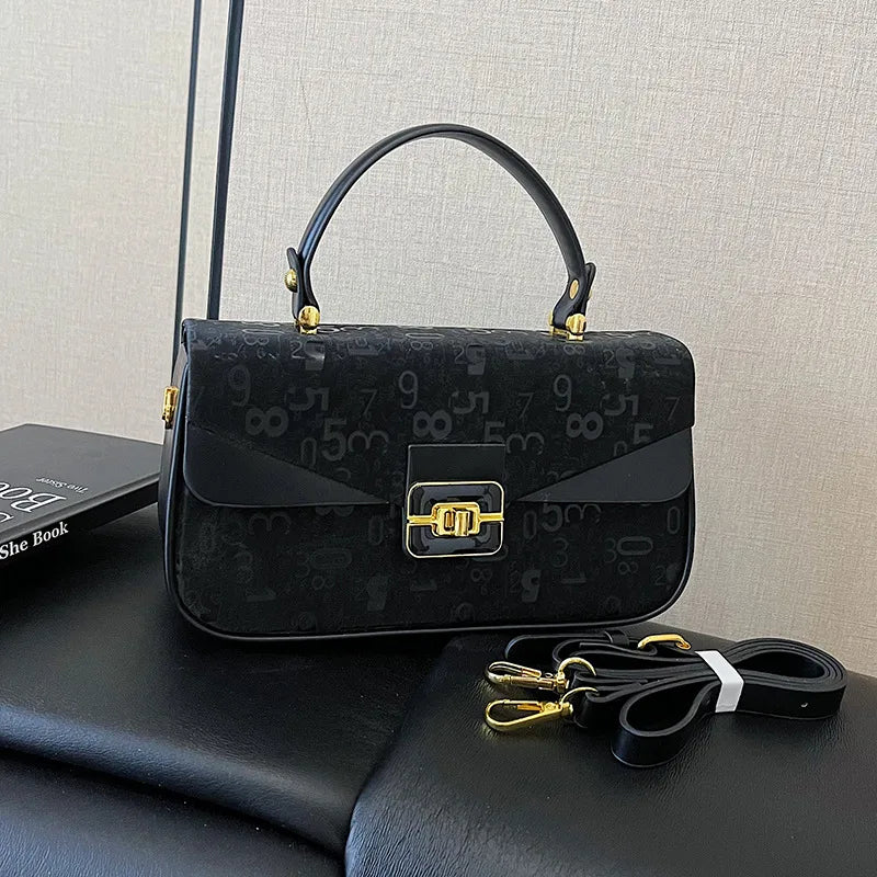Box Bag Women's  New Fashion Trendy Printed Handbag High-Grade Shoulder Crossbody Small Square Bag