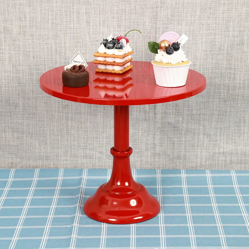 Nordic Style Solid Color Iron Daily Party Cake stand