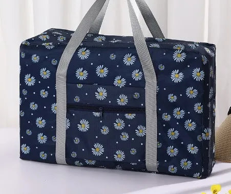 fashion flamingo solid color nylon travel bags