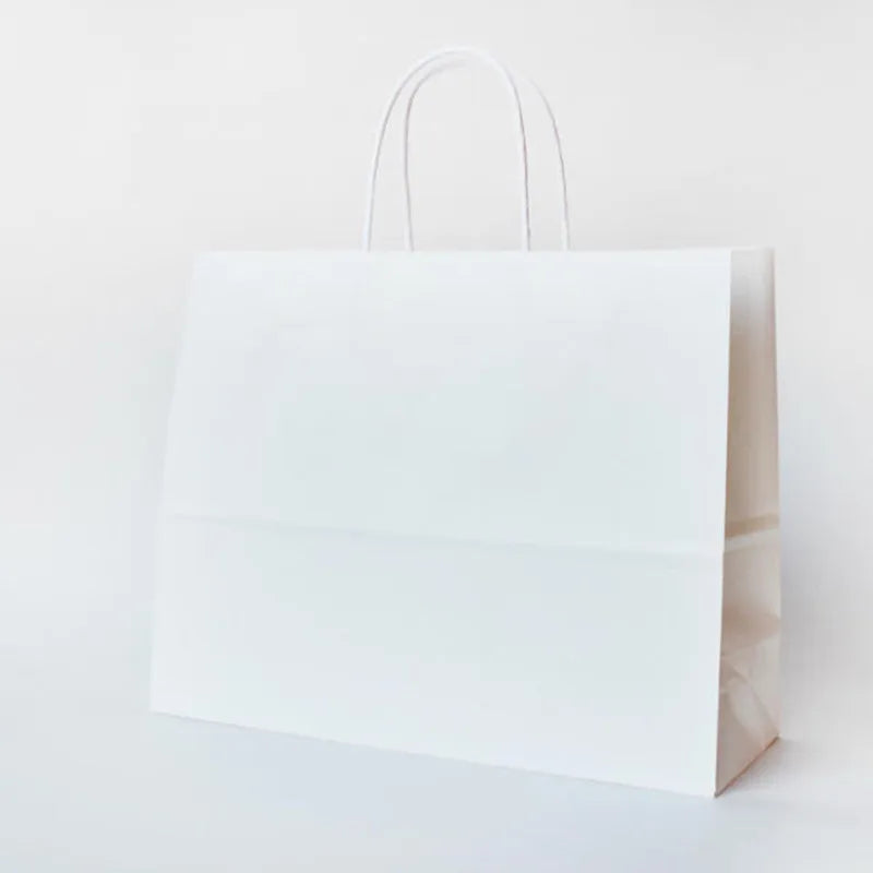 simple style solid color paper holiday gift bags