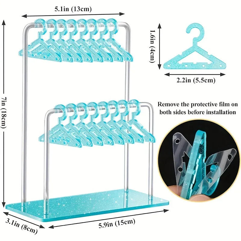 Hanging Personalized Earring Holder Acrylic Costume Frame Earrings Storage Display Rack