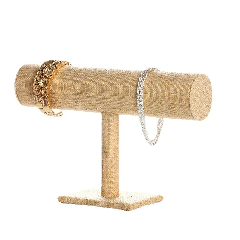 Single-layer flannelette bracelet rack jewelry display stand watch display stand bracelet head flower head hoop jewelry store countertop shelf