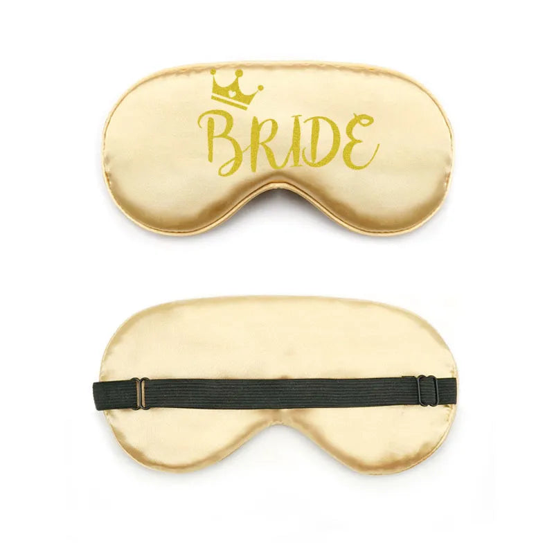 bride and bridesmaid artificial silk eye shield adjustable elastic wedding game bridesmaid gift