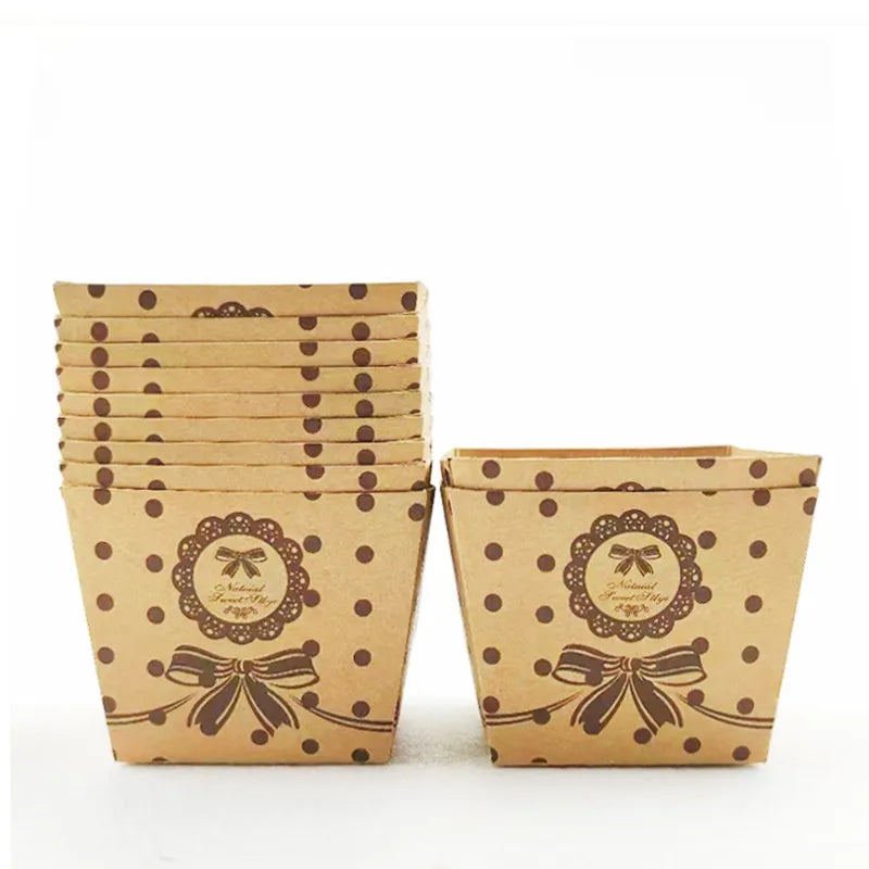 Simple Style Letter Cake Bow Knot Paper Bakeware Cake cup