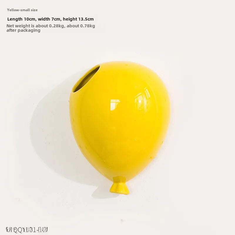 American Ceramic Balloon Wall Hanging Cake Ice Cream Shop Wall Creative Vase Kindergarten Wall Decorations Pendant