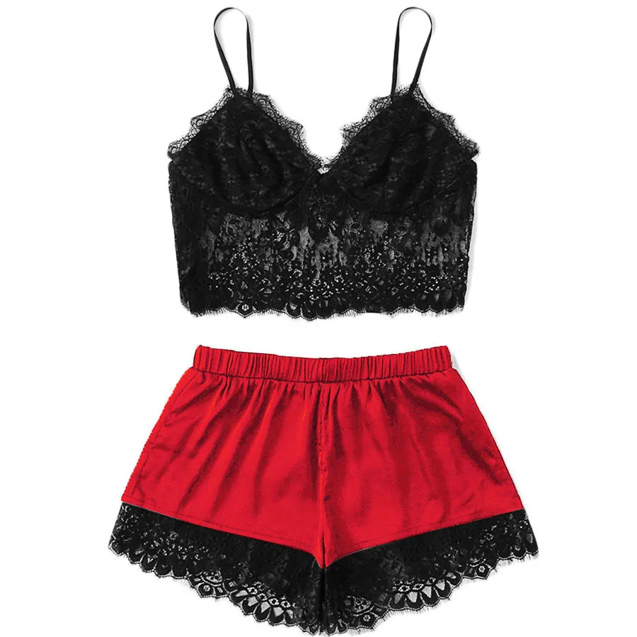 solid color lace bras sexy lingerie pajamas
